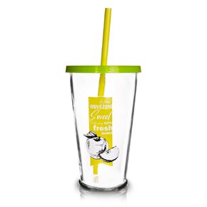 Pohár so slamkou 0,45 l