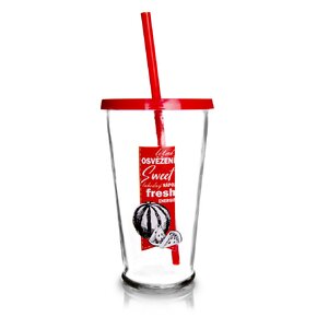 Pohár so slamkou 0,45 l