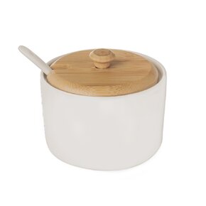 Cukornička s lyžičkou WHITELINE pr. 9,5 cm