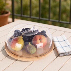 Servírovacia doska s poklopom pr. 26 cm, v. 9 cm