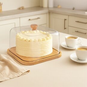 Servírovacia doska s poklopom 30x30x17 cm