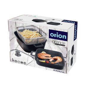 Pekáč GRANDE s vekom 32,5x24,5x16,5 cm obojstranný+frit. košík