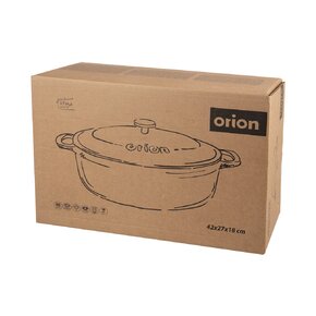 Pekáč s poklopom LIATINA SMALT 42x27 cm