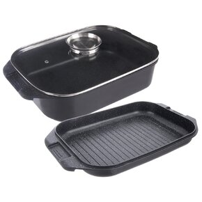 Pekáč GRANDE Aroma s poklopom obojstranný 41x26x15 cm