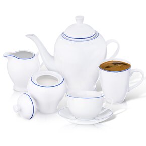 Hrnček s podšálkou Blue line 0,28 l