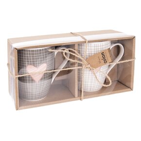 Hrnček Pink SRDCE 0,35 l 2 ks