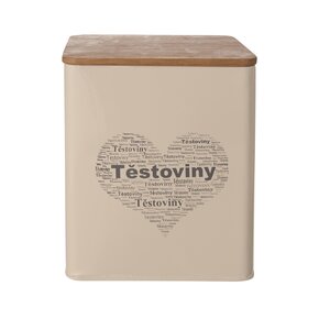 Dóza Těstoviny SRDCE 14x14x16,5 cm