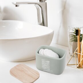 Dóza na vatové tyčinky a tampóny GREENISH