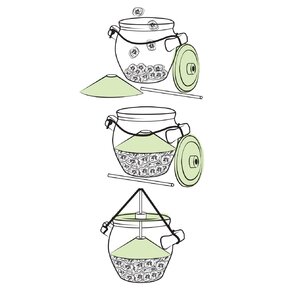 Nakladací hrniec na zeleninu pickles 1,3 l