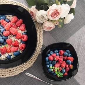 Miska LUNA black 15x15 cm