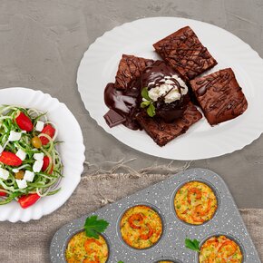 Servírovací tanier LUNA vlnky 35x26,5 cm