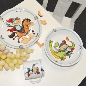 Hlboký detský tanier rytier pr. 19 cm