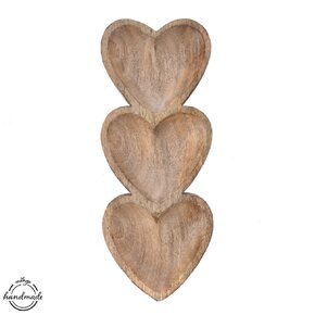 Servírovacia miska delená MANGO srdce