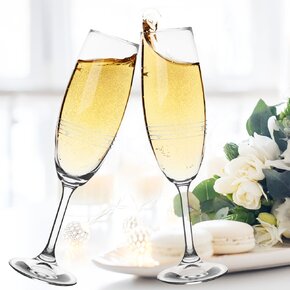 Pohár na sekt SRDIEČKA 0,22 l 2 ks