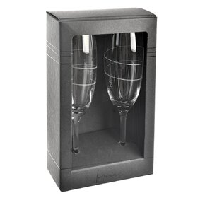 Pohár na sekt vlnka 0,22 l 2 ks