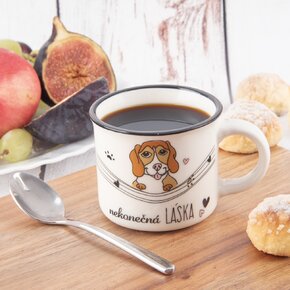 Hrnček NEKONEČNÁ LÁSKA pes 0,1 l