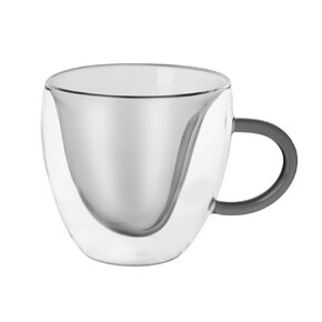 Dvojstenný hrnček DOUBLE srdce 0,33 l 2 ks