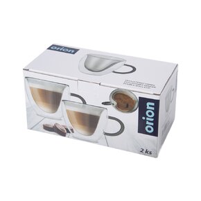 Dvojstenný hrnček DOUBLE srdce 0,33 l 2 ks