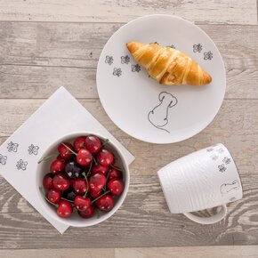 Dezertný tanier PSÍK pr. 20,7 cm