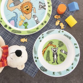 Hlboký detský tanier safari pr. 16 cm