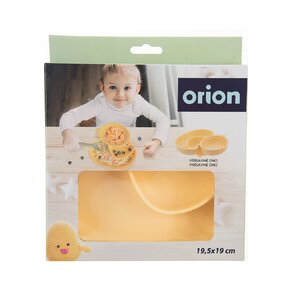 Delený detský tanier kačička 19,5x19 cm