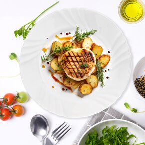 Plytký tanier LUNA vlnky pr. 25,5 cm