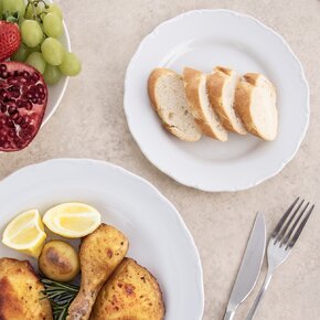 Dezertný tanier MONA lem pr. 19 cm