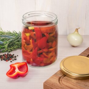 Zavárací pohár s vrchnákom 0,54 l 6 ks