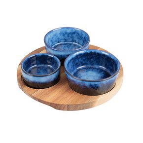 Servírovacie misky s táckou