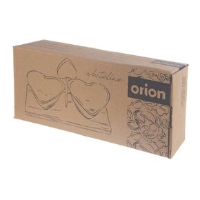 Servírovacie misky s táckou WHITELINE set