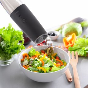 Akumulátorový mlynček na korenie s LED osvetlením