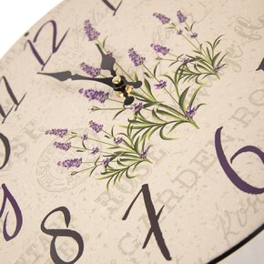 Hodiny nástenné Levanduľa pr. 34 cm