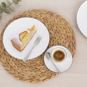 Hrnček s podšálkou Decora espresso 0,1 l 2 ks