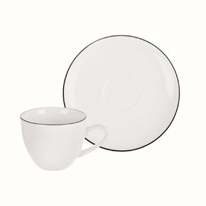 Hrnček s podšálkou Decora espresso 0,1 l 2 ks