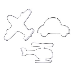 Vykrajovačka zem-vzduch sada 3 ks