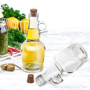 Fľaša s korkom 0,25 l 2 ks