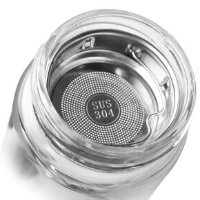 Nápojová fľaša s viečkom a sitkom 0,45 l