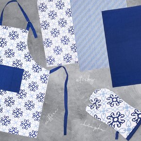 Kuchynská chňapka Blue shapes