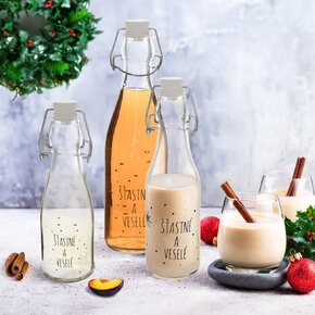 Fľaša s klip uzáverom VLOČKA 0,29 l