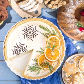 Zdobiace šablóny na kávu Vianoce set 6 ks