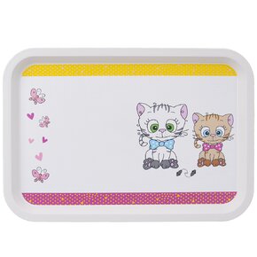 Servírovacia detská tácka KOCÚRY 30,5x21 cm