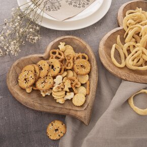 Servírovacia tácka MANGO srdce 20x20 cm