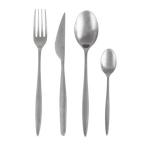 Jedálenské príbory Matt silver 24 dielov