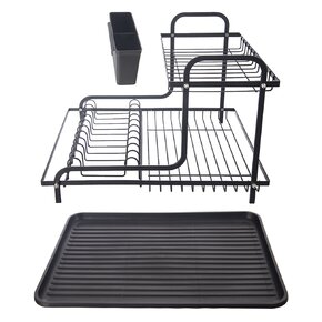 Odkvapkávač na riad RADKA s podnosom 2 poschodia