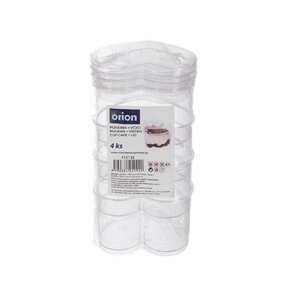 Pohárik s viečkom na dezert 0,14 l 4 ks