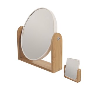 Kozmetické zrkadlo WHITNEY so stojanom 18x20 cm