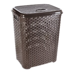 Bielizňový kôš s vekom RATAN brown