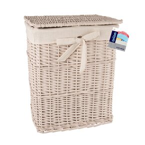 Bielizňový kôš s vekom béžový