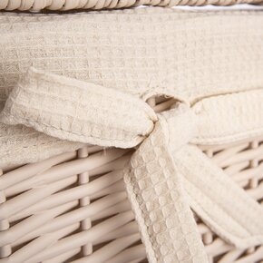 Prádelní koš s víkem béžový