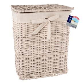 Prádelní koš s víkem béžový